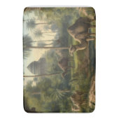 Botanisch: Dromedaren im Dschungel in der Nähe ein Badematte (Vorderseite Vertikal)