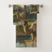 Botanisch: Dromedaren im Dschungel in der Nähe ein Badhandtuch Set (Insitu)