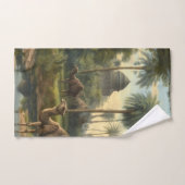 Botanisch: Dromedaren im Dschungel in der Nähe ein Badhandtuch Set (Handtuch)