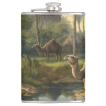 Botanisch: Dromedaren im Dschungel in der Nähe ein