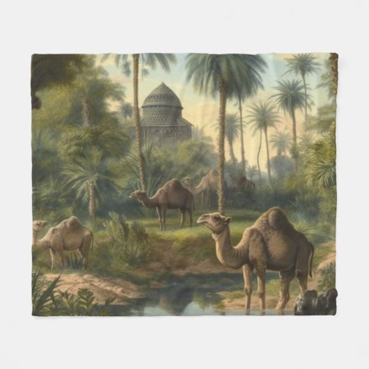 Botanisch: Dromedaren im Dschungel in der Nähe ein Fleecedecke (Vorderseite (Horizontal))