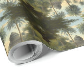 Botanisch: Dromedaren im Dschungel in der Nähe ein Geschenkpapier (Rolleneckpunkt)