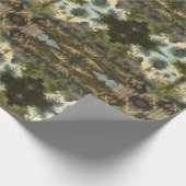 Botanisch: Dromedaren im Dschungel in der Nähe ein Geschenkpapier (Ecke)