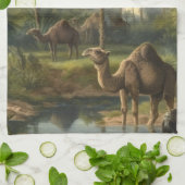 Botanisch: Dromedaren im Dschungel in der Nähe ein Geschirrtuch (Gefaltet)