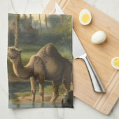 Botanisch: Dromedaren im Dschungel in der Nähe ein Geschirrtuch (Viertel Falte)