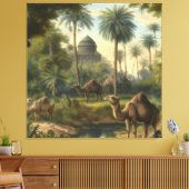 Botanisch: Dromedaren im Dschungel in der Nähe ein Leinwanddruck (Insitu (Wohnzimmer))