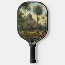 Botanisch: Dromedaren im Dschungel in der Nähe ein Pickleball Schläger