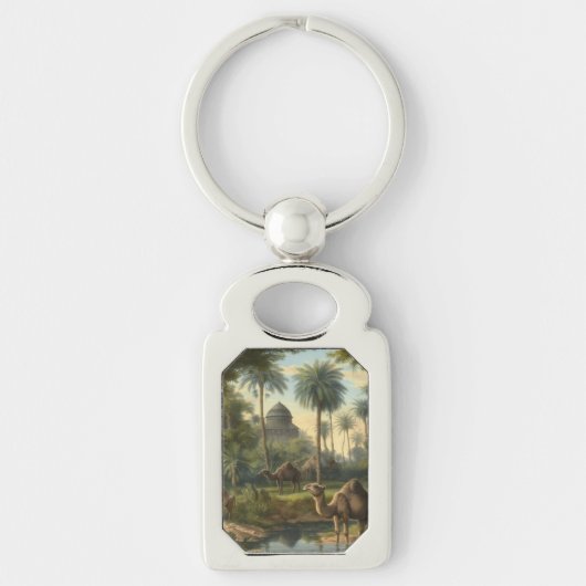 Botanisch: Dromedaren im Dschungel in der Nähe ein Schlüsselanhänger (Vorderseite)