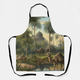 Botanisch: Dromedaren im Dschungel in der Nähe ein Schürze