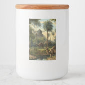 Botanisch: Dromedarien im Dschungel anpassbar Lebensmitteletikett (Vorderseite)