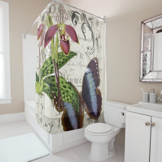 botanisch duschvorhang (Beispiel)