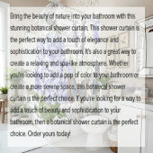 botanisch duschvorhang