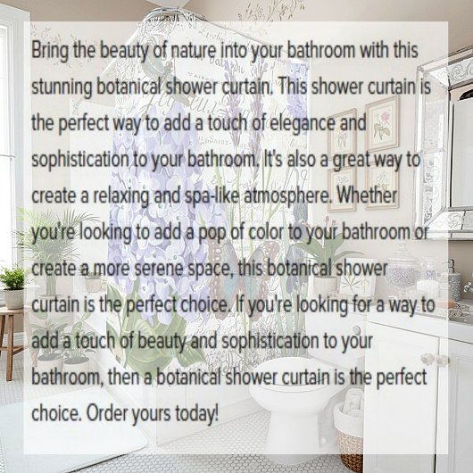 botanisch duschvorhang