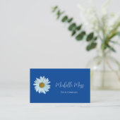 Botanisch einfache weiße Daisy Visitenkarte (Stehend Vorderseite)