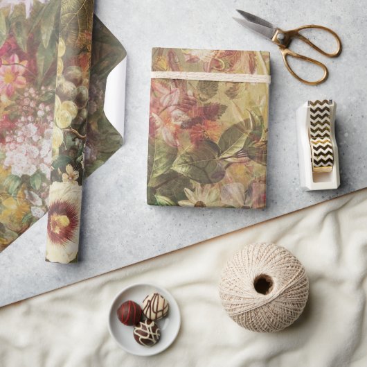 Botanisch-elegant-floral Geschenkpapier (Kunsthandwerk)