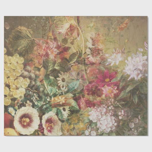 Botanisch-elegant-floral Geschenkpapier (Flach)