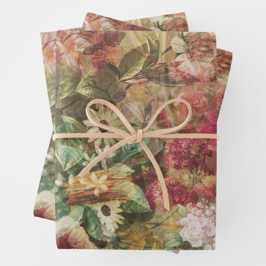 Botanisch-elegant-floral Geschenkpapier Set (Beispiel)