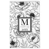 Botanisch-elegant-floral Illustriert Kalender (Titelbild)