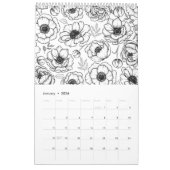Botanisch-elegant-floral Illustriert Kalender (Jan 2026)