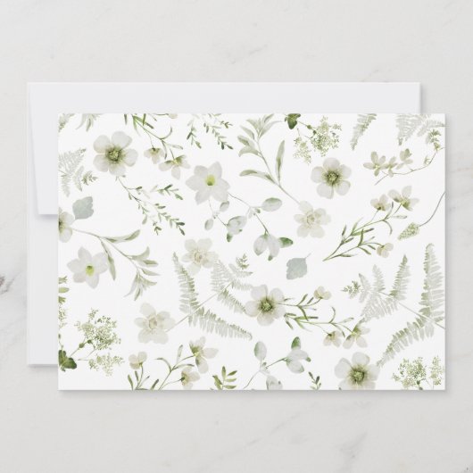 Botanisch elegant save the date (Rückseite)