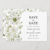Botanisch elegant save the date (Vorne/Hinten)