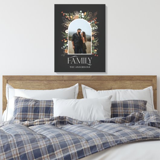 Botanisch-elegante Botanische Foto-Bogen Leinwanddruck (Insitu (Schlafzimmer))