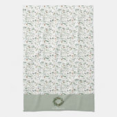 botanisch elegante moderne Geschenkdekoration Geschirrtuch (Vertikal)