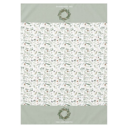 botanisch elegante moderne Geschenkdekoration Tischdecke (Vorderseite)