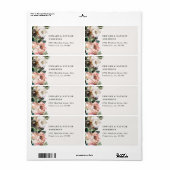 Botanisch elegante, moderne, rustikale Aquarellbah (Vorne)