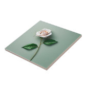 Botanisch-elegante Rose Fliese (Seite)