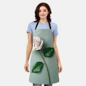 Botanisch-elegante Rose Schürze (Getragen)