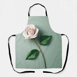 Botanisch-elegante Rose Schürze