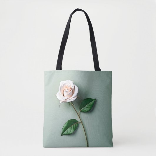 Botanisch-elegante Rose Tasche (Vorderseite)