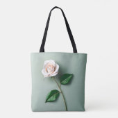 Botanisch-elegante Rose Tasche (Rückseite)