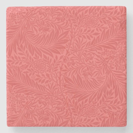 Botanisch-elegante Rote Flora Steinuntersetzer (Vorderseite)