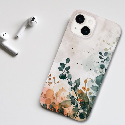 Botanisch-elegante Wasserfarben Case-Mate iPhone Hülle