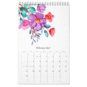 Botanisch-elegante Wasserfarben Kalender (Feb 2027)