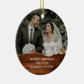 Botanisch elegantes Wasserfarbenspiel zum Hochzeit Keramik Ornament (Rechts)