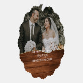 Botanisch elegantes Wasserfarbenspiel zum Hochzeit Ornament Karte (Rechts)