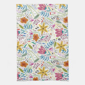 Botanisch farbenfroh geschirrtuch (Vertikal)