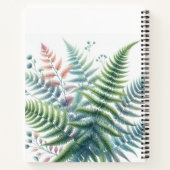 Botanisch-farbige Blätter Wasserfarbe Notizblock (Rückseite)