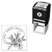 Botanisch floral aus der Bibliothek von Ex Libris Permastempel (Beispiel)