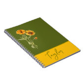 Botanisch floral notizblock (Rechte Seite)
