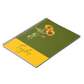 Botanisch floral notizblock (Linke Seite)