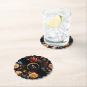 Botanisch-florale Barockzeitschrift Untersetzer (Vor Ort)