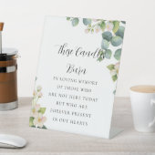 Botanisch für das Zeichen des liebenden Gedächtnis Sockelschild (In SItu)