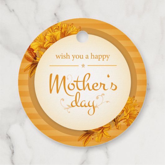 Botanisch für den Muttertag Geschenkanhänger (Rückseite)