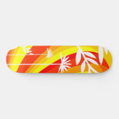 Botanisch gelb und orange skateboard (Horizontal)