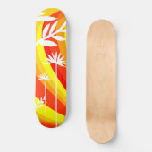 Botanisch gelb und orange skateboard (Vorderseite)