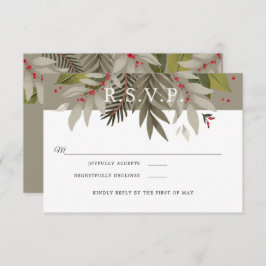 Botanisch gemischt |Moss Grau & Rot | HochzeitsrSV